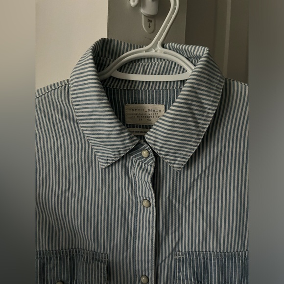 Esprit | Striped Long Sleeve Button Down Shirt | Size Small - Picture 3 of 6